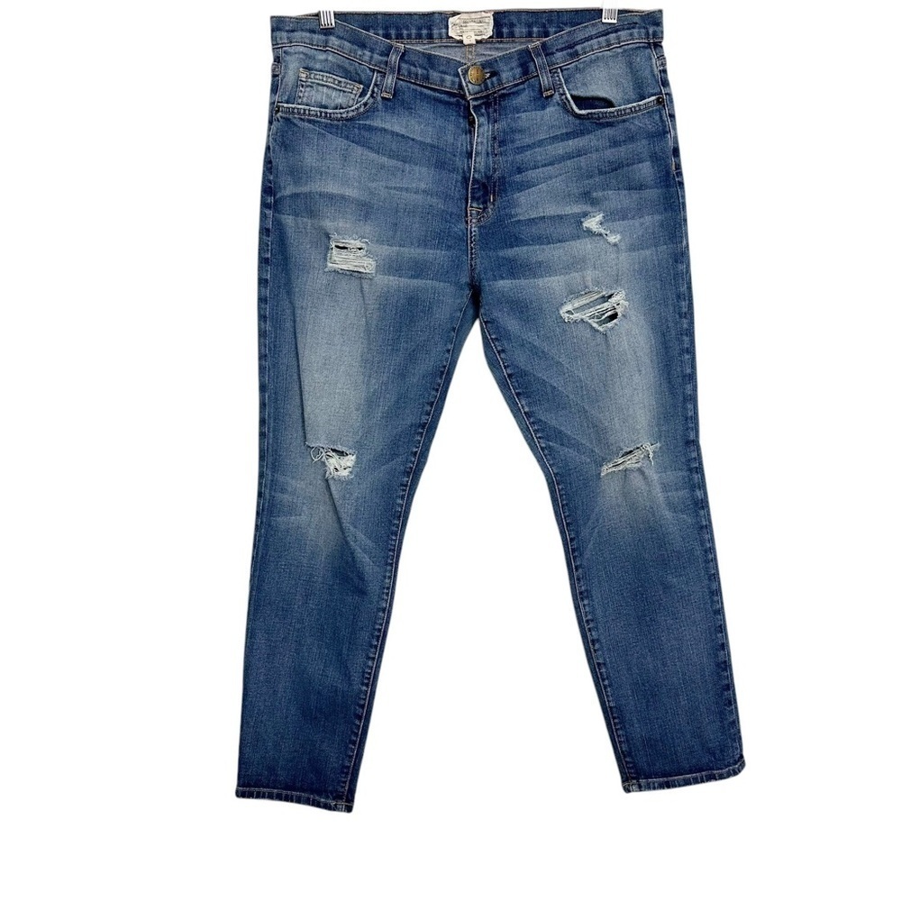 Current/Elliot The Fling Relaxed Fit Jeans Distressed - Picture 8 of 9